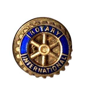 Rotary International Pin blue and golden